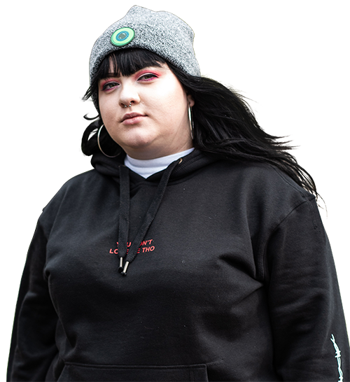 Female student looking at camera