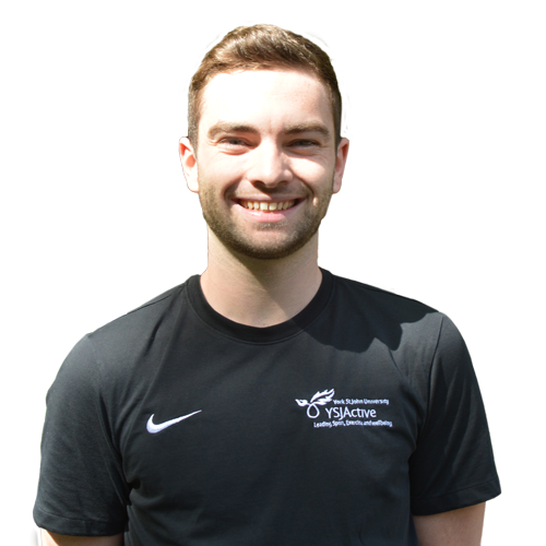 Male sport student smiling at camera