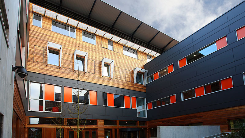 Exterior of courtyard