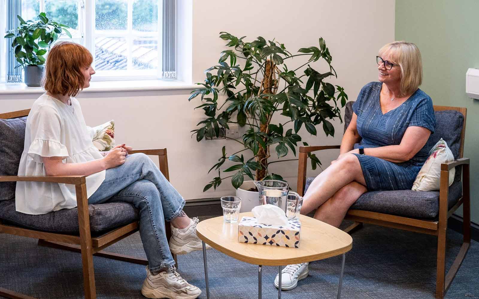 Counselling session at York St John Communities Centre.
