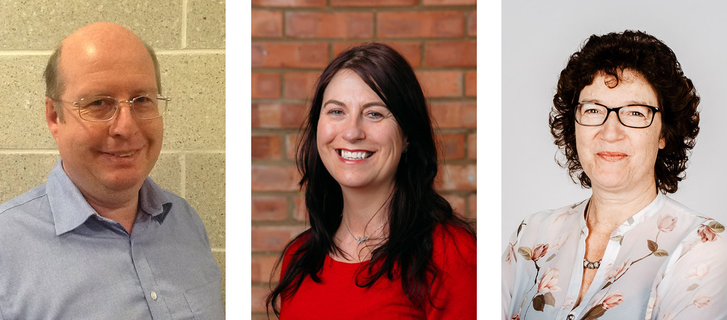 Images of Ian Staite, Annette Webb, Julia Payne