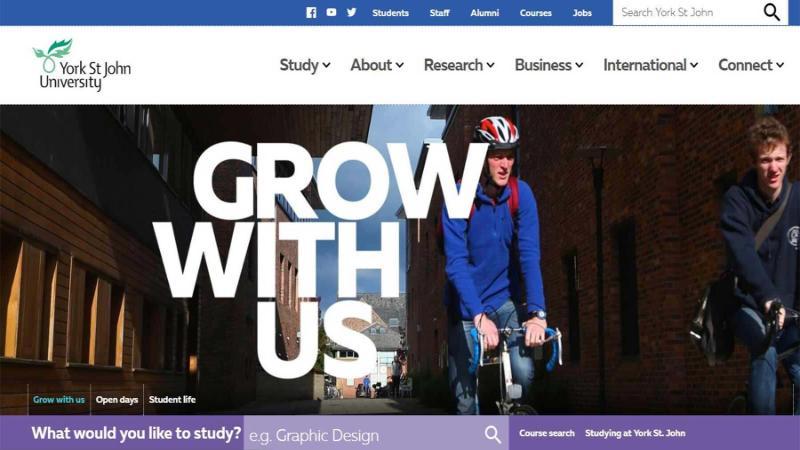 The front page of the YSJ website