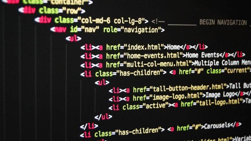 Computer screen full of code