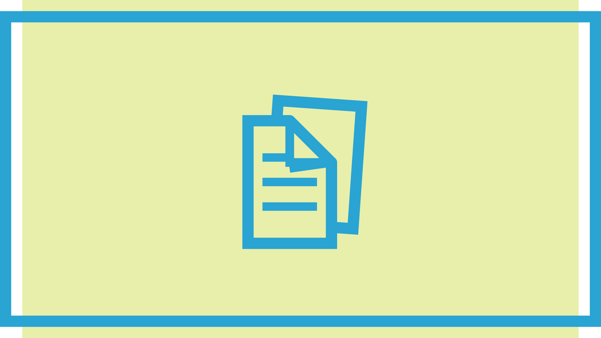 Assignment papers in blue on a pale green/yellow background.