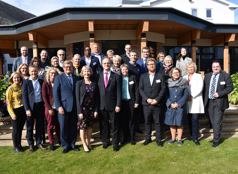 Education providers and civic guests from Kristiansand at York St John University