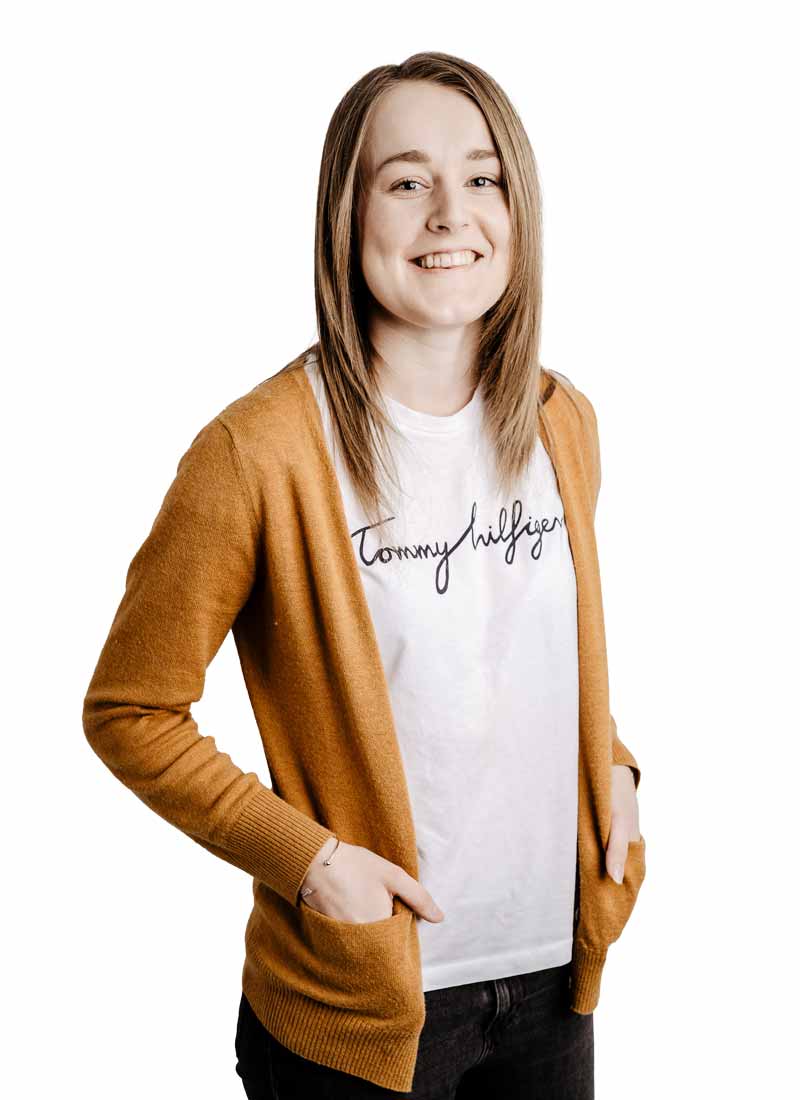 Female student smiling to camera