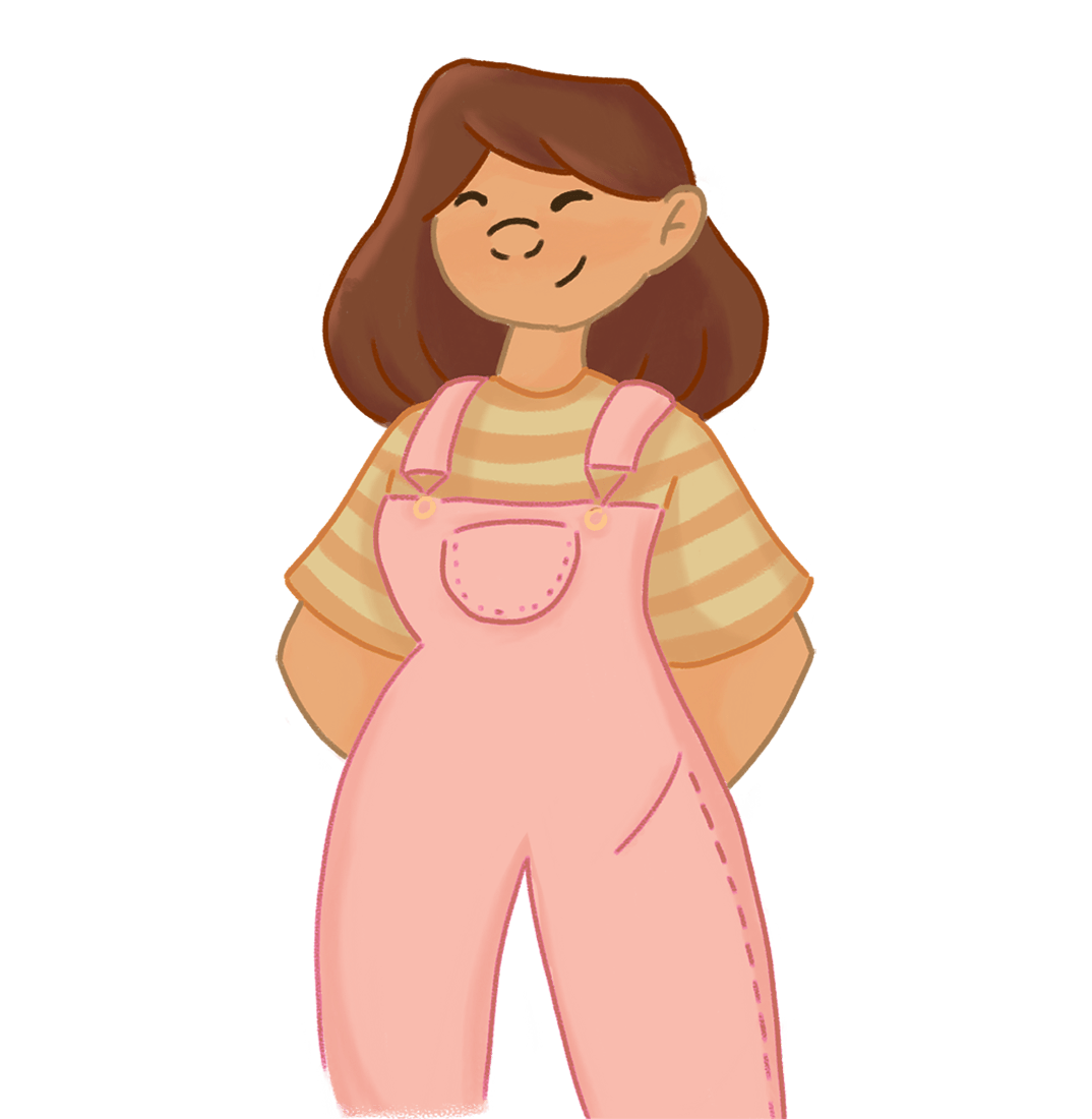A self-portrait illustration of our animation student, Jamie