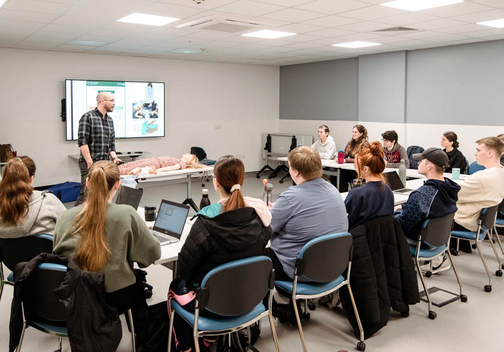 Paramedic Science students in a seminar
