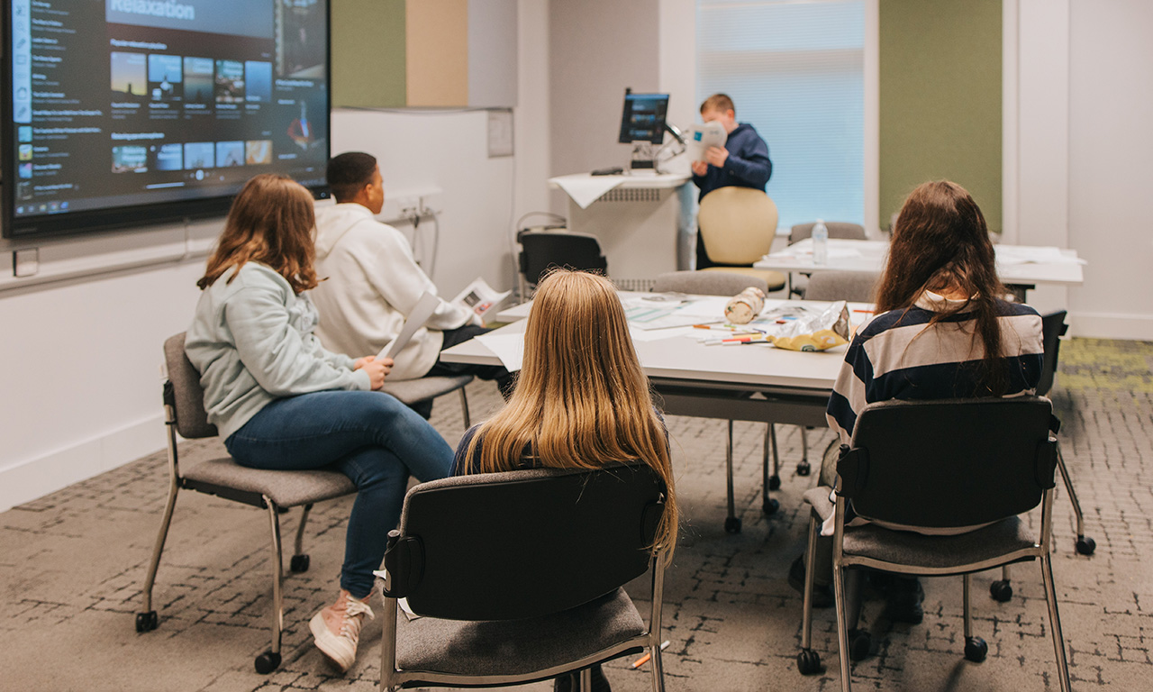 Group discussion session at York St John