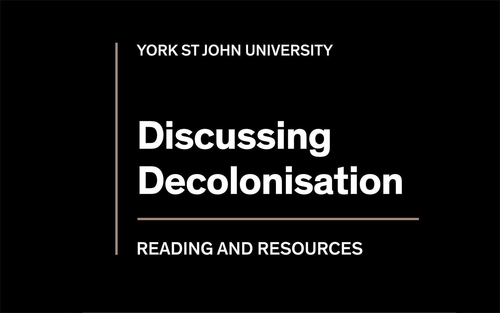 Discussing Decolonisation Reading and Resources logo