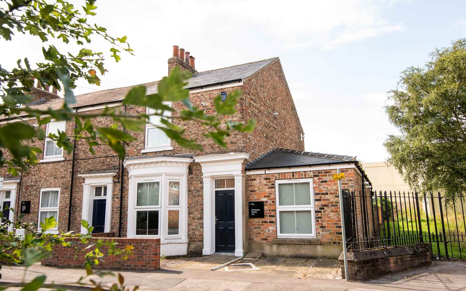 Exterior of Garden Street accommodation.