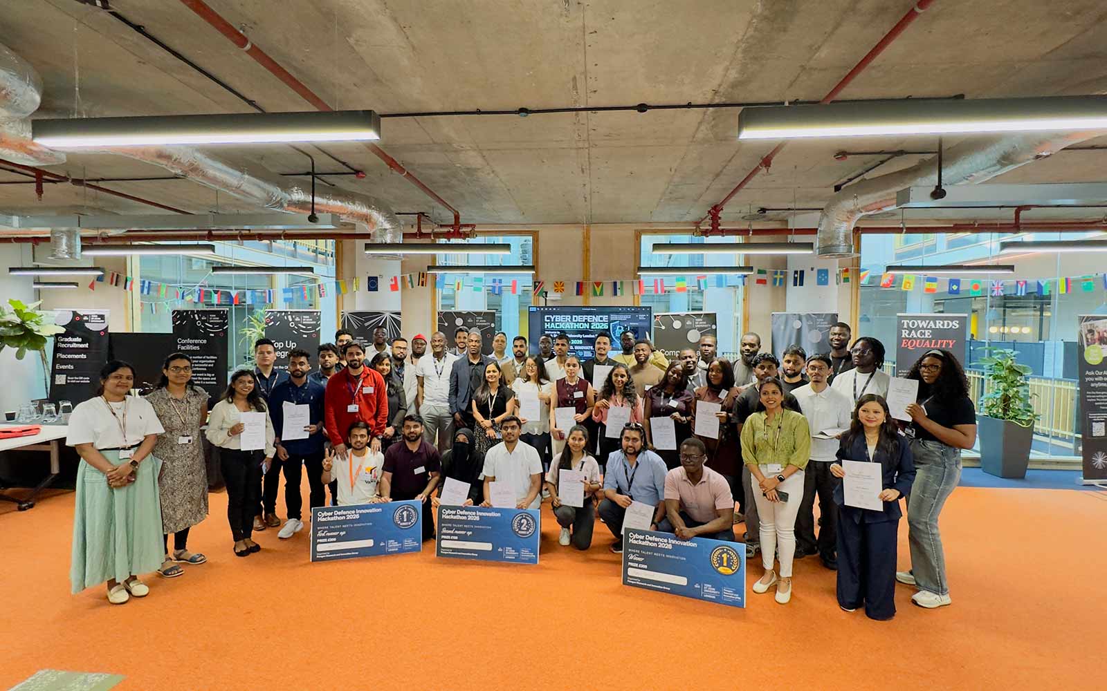 The group at Cyber Defence Innovation Hackathon 2026