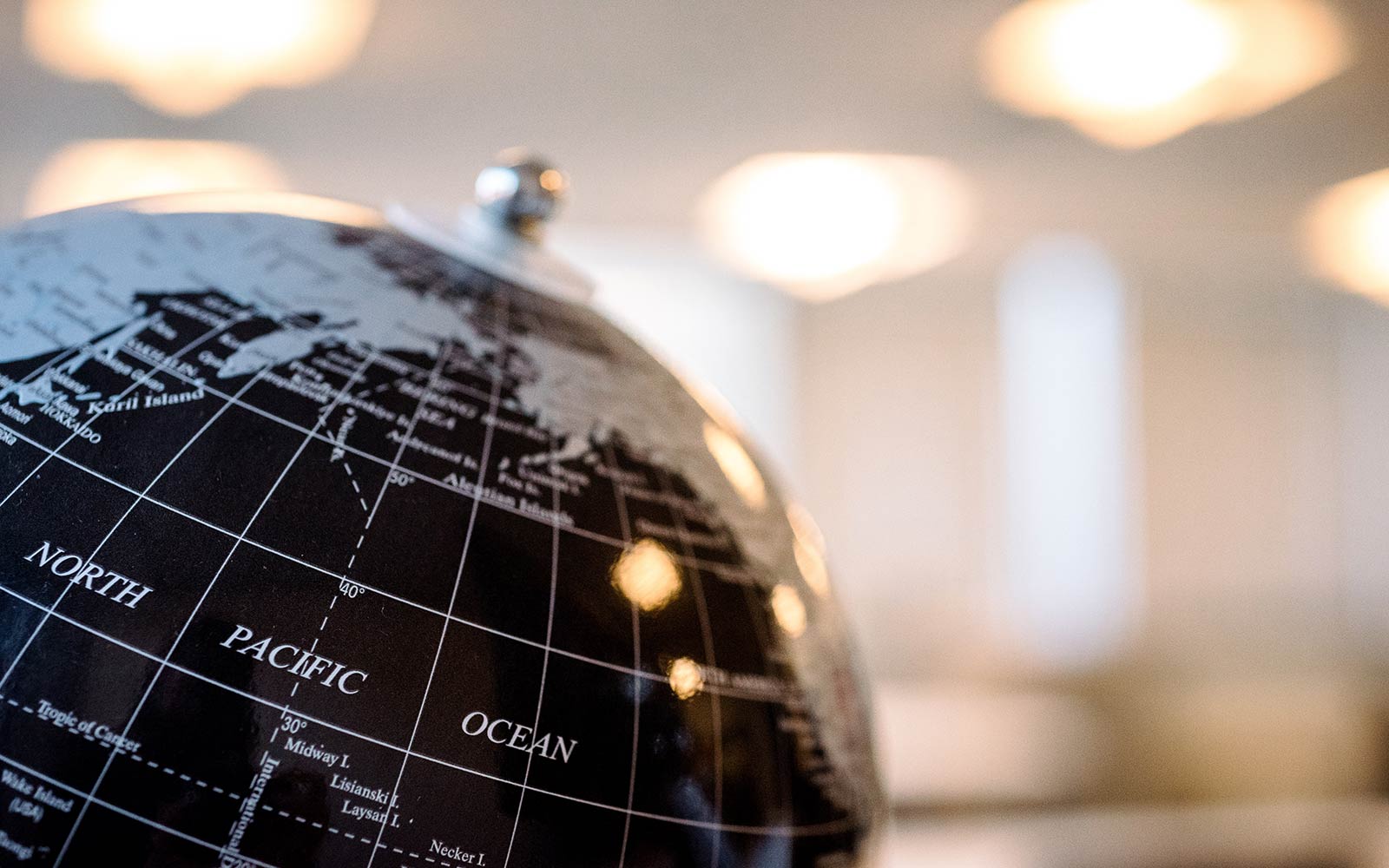 Top half of a globe 