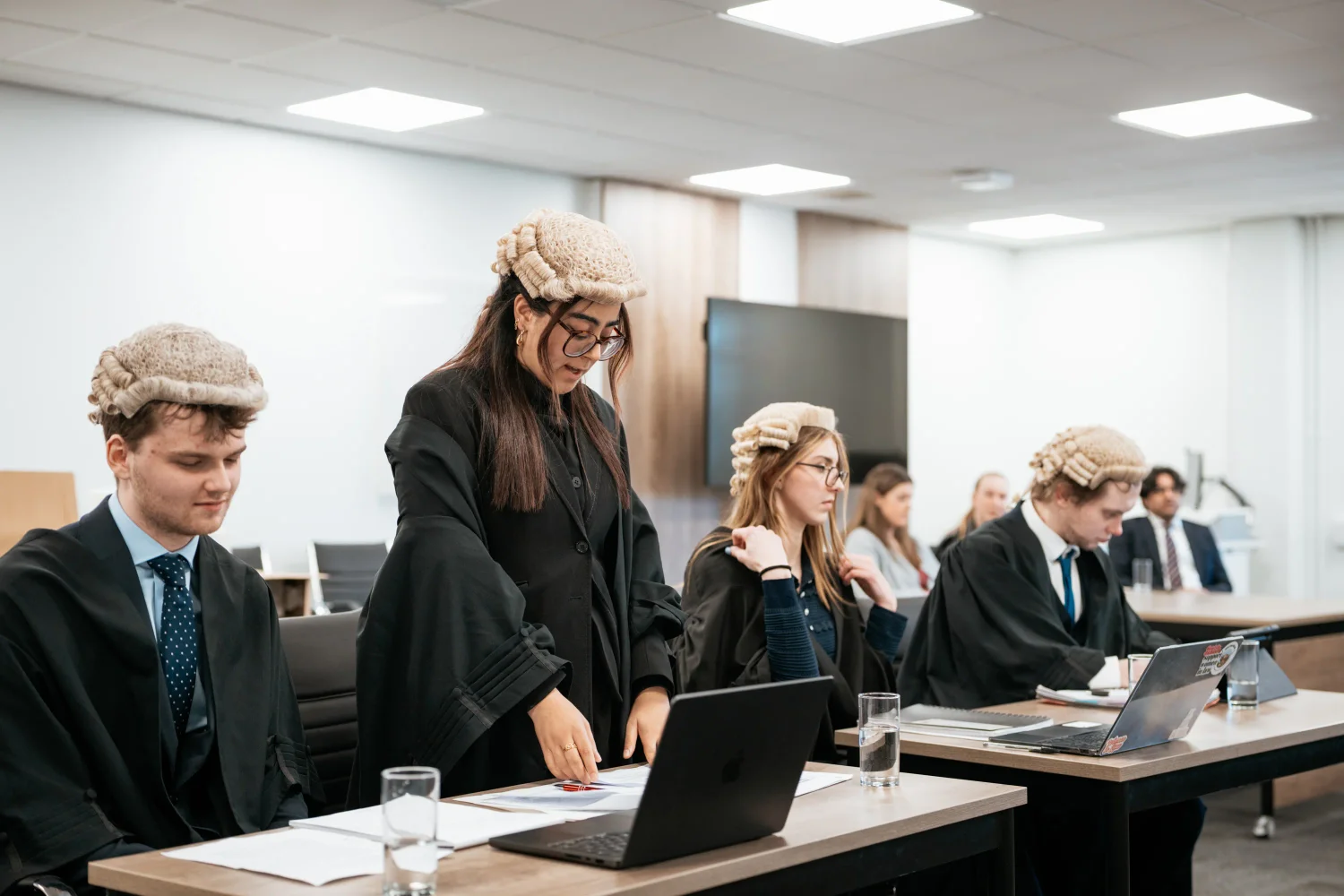 Mock law trial
