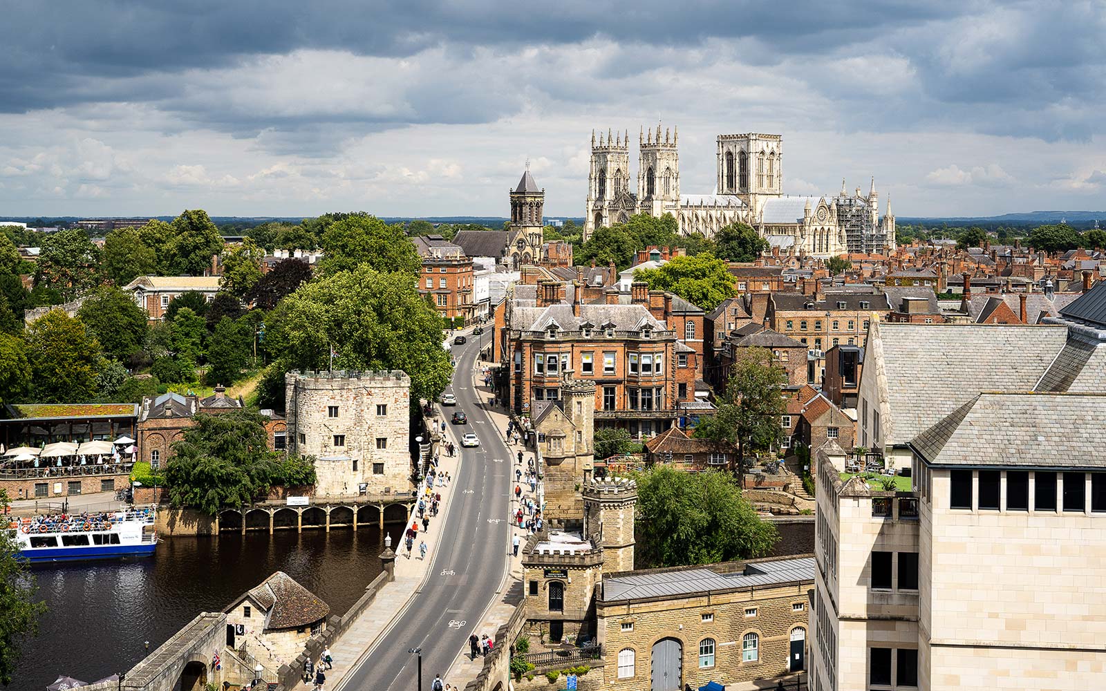 Skyline of York which features the Minster.