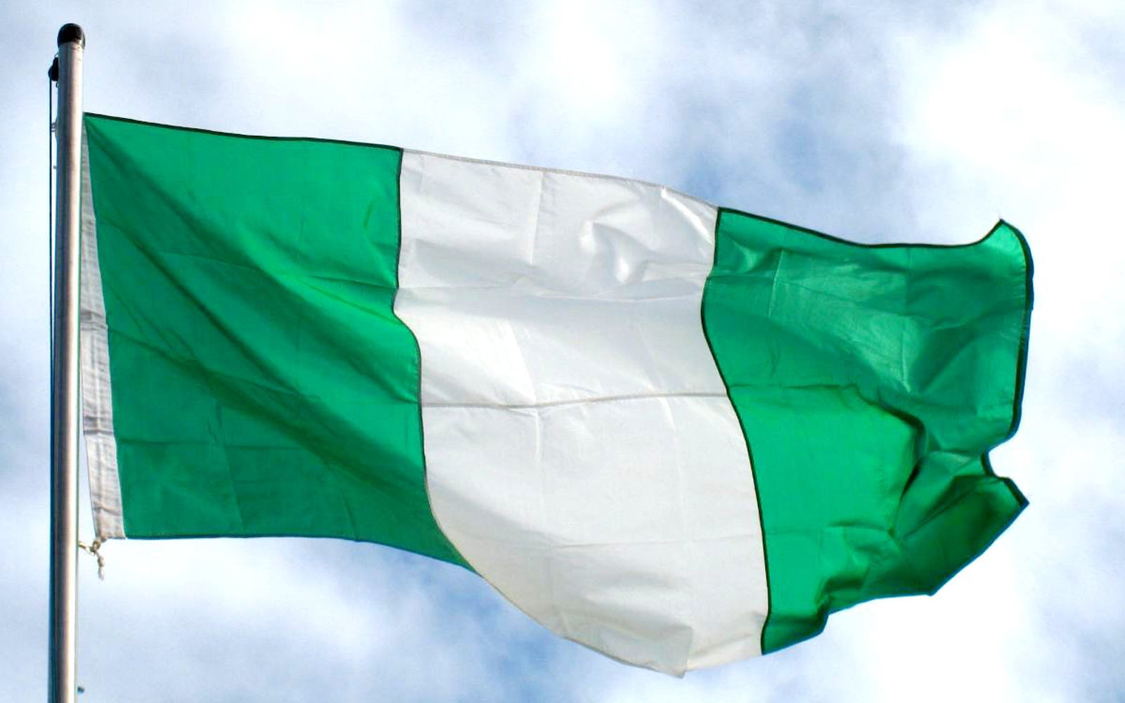 The Nigerian flag.