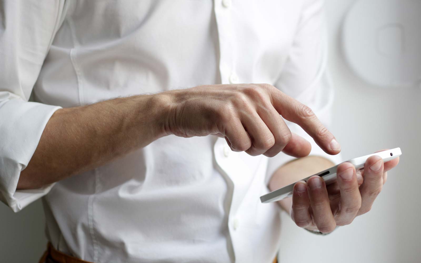 Person using phone