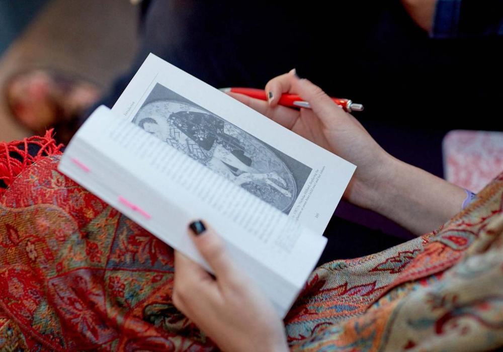Reading a book about religion