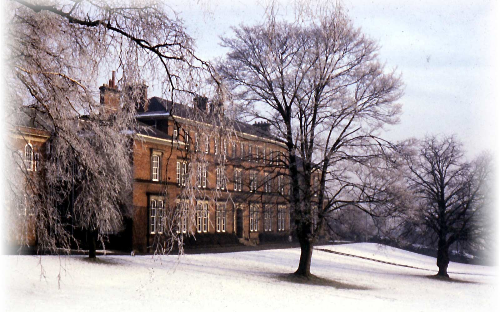 Ripon College in the snow