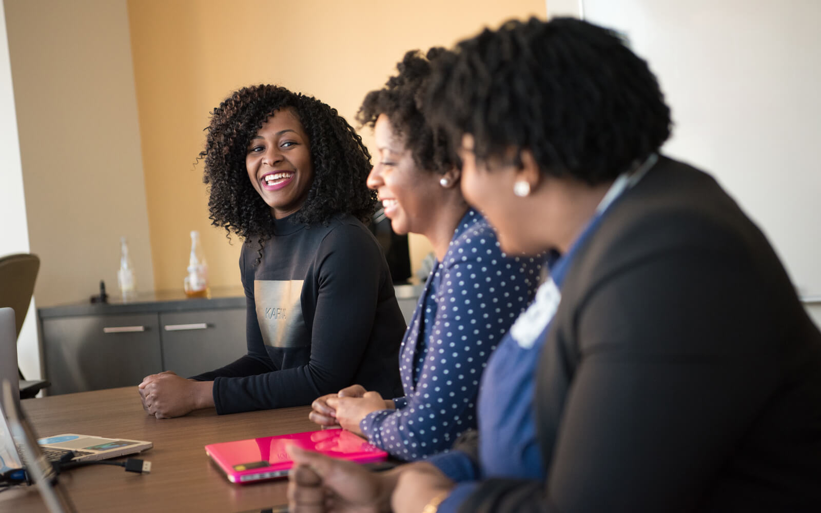Business support group discussion
