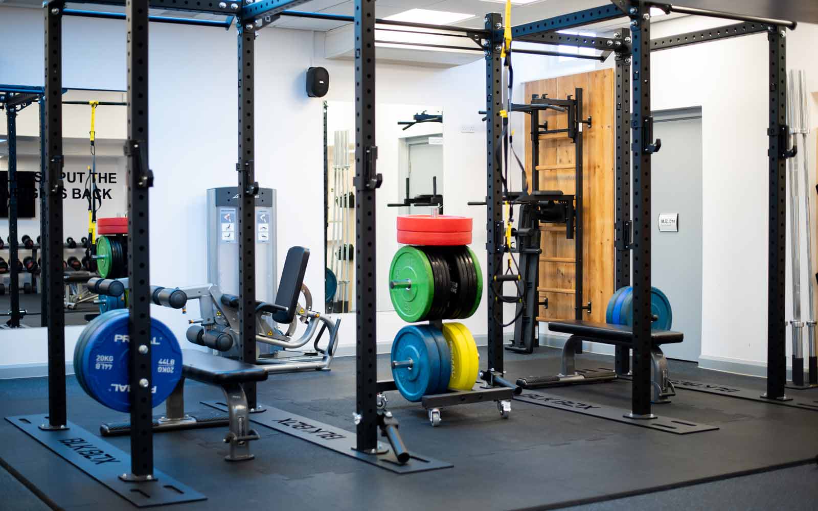 Various gym equipment inside the YSJActive gym