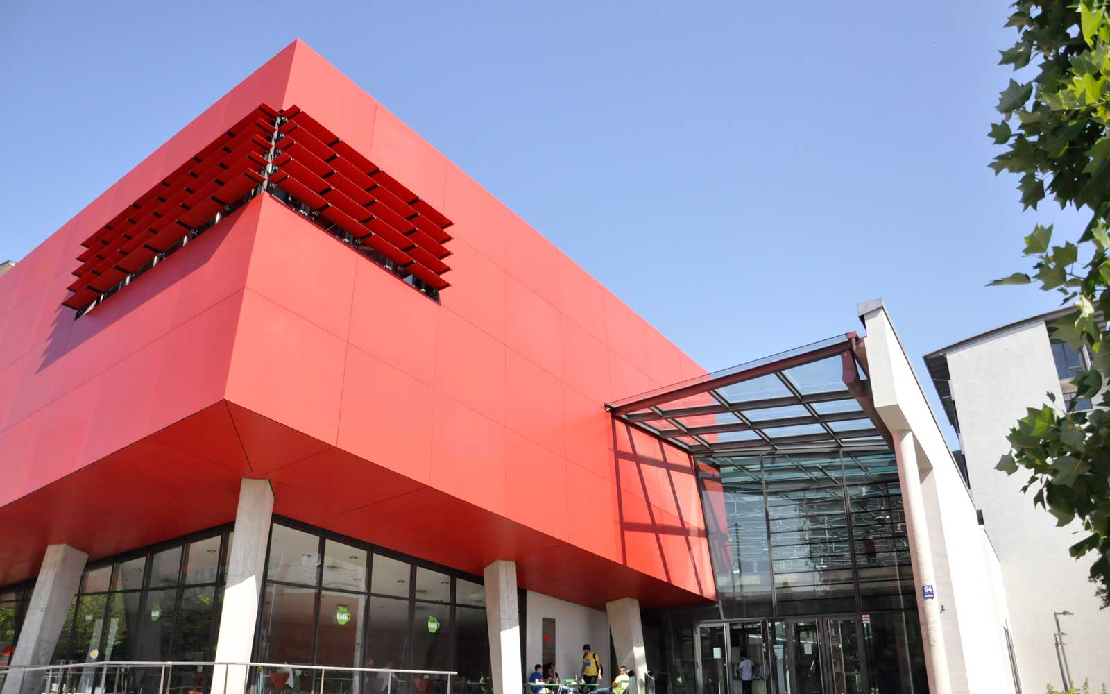 Red building at Munich University