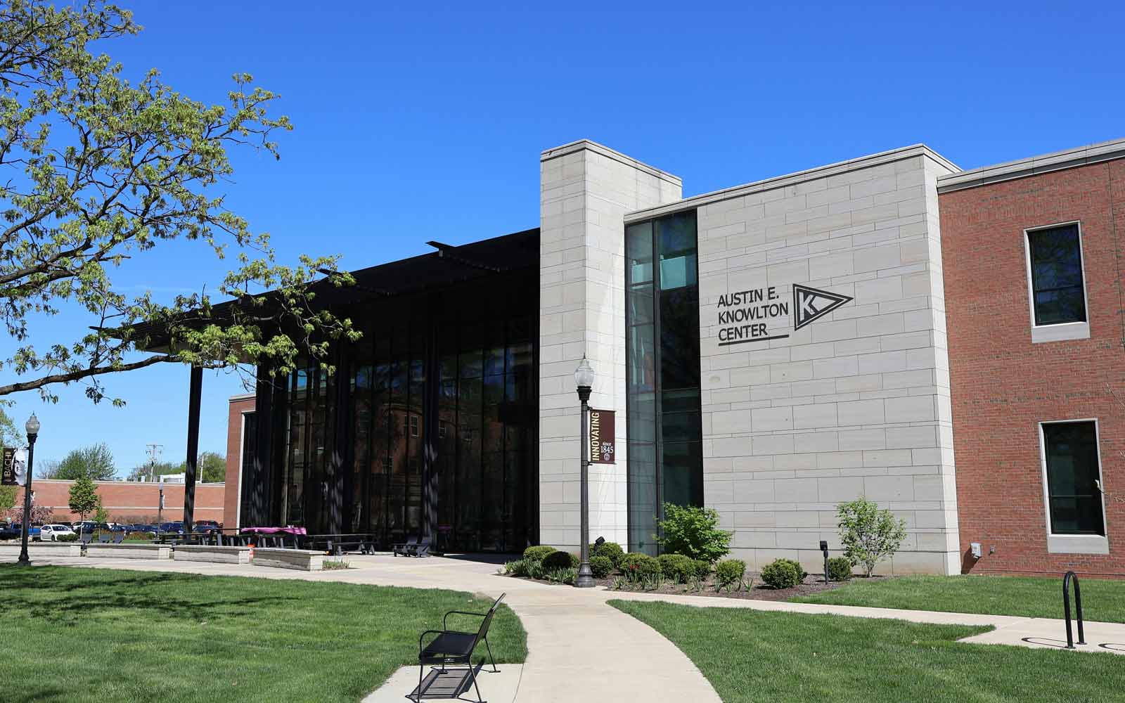 Austin E Knowlton Center building at Baldwin Wallace University, Ohio, USA.