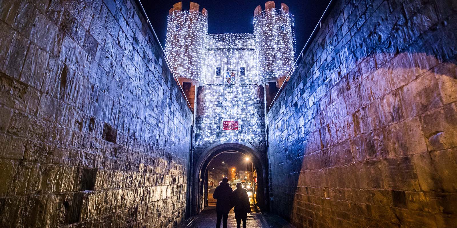 Illuminated walls at York