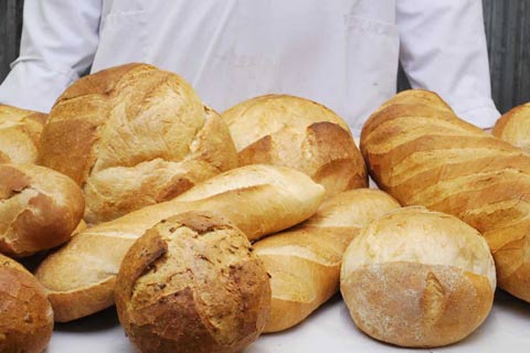 Selection of breads.