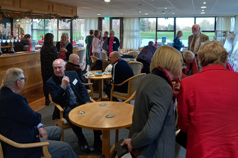 Ripon College alumni enjoying the 'A Vey Ripon Christmas' event