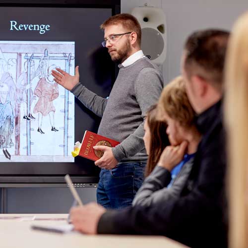 Students in history seminar