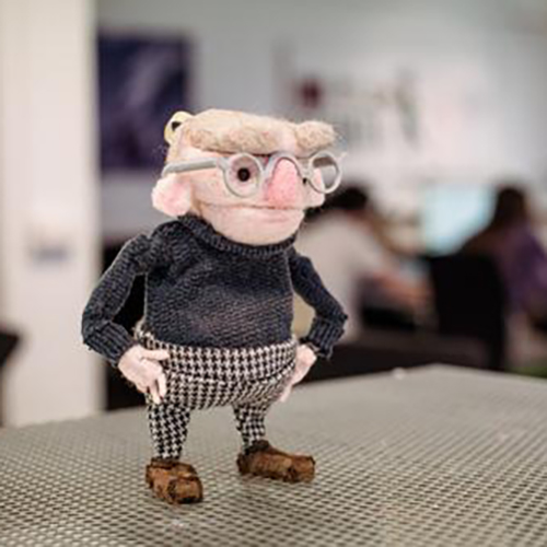 Figure created by animation student
