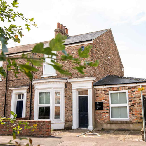 Exterior view of the Garden Street accommodation site.