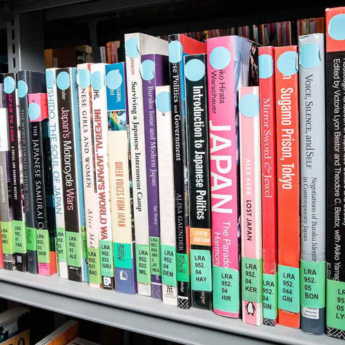 Books about Japanese culture and language.