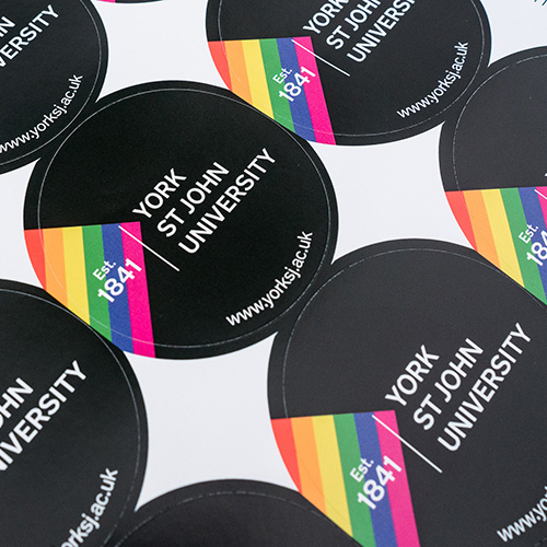 York St John pride stickers