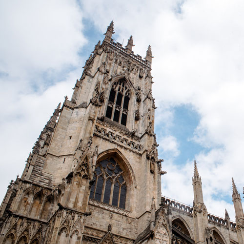 Low angle shot of York Minster