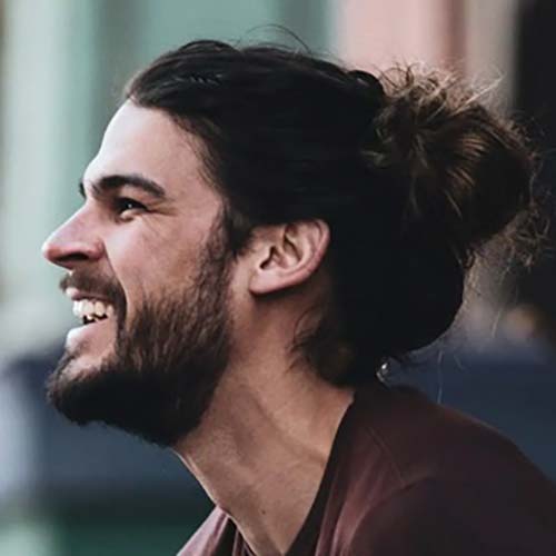 A man smiling