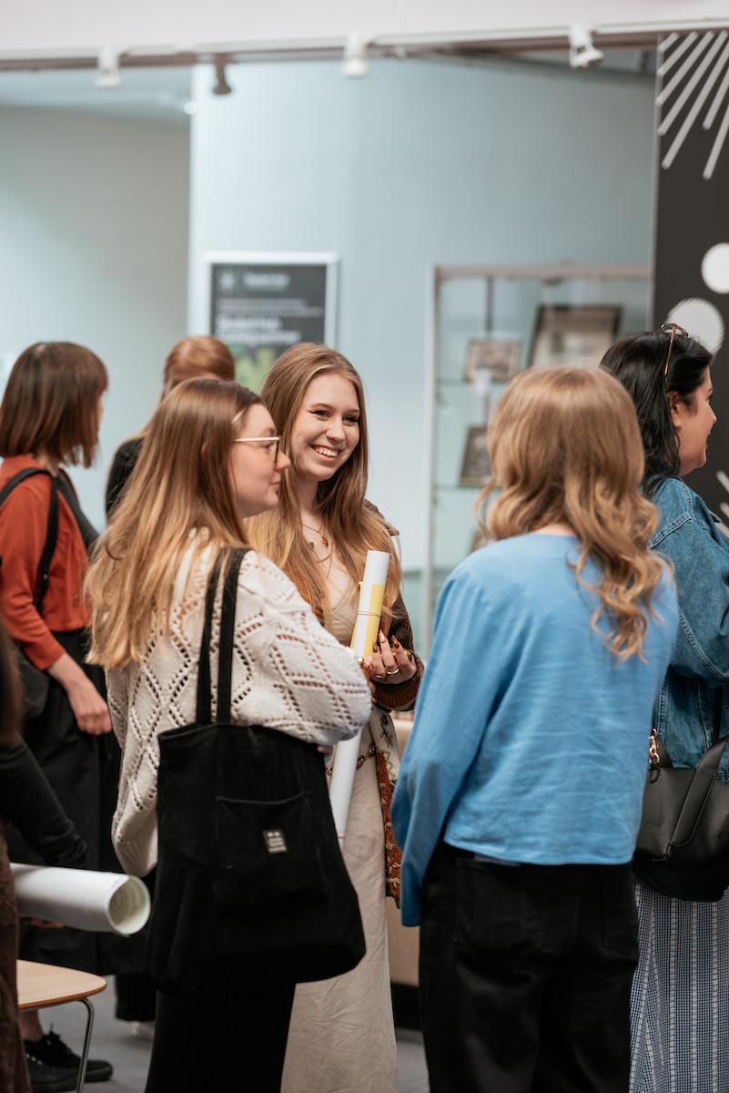 Students with posters