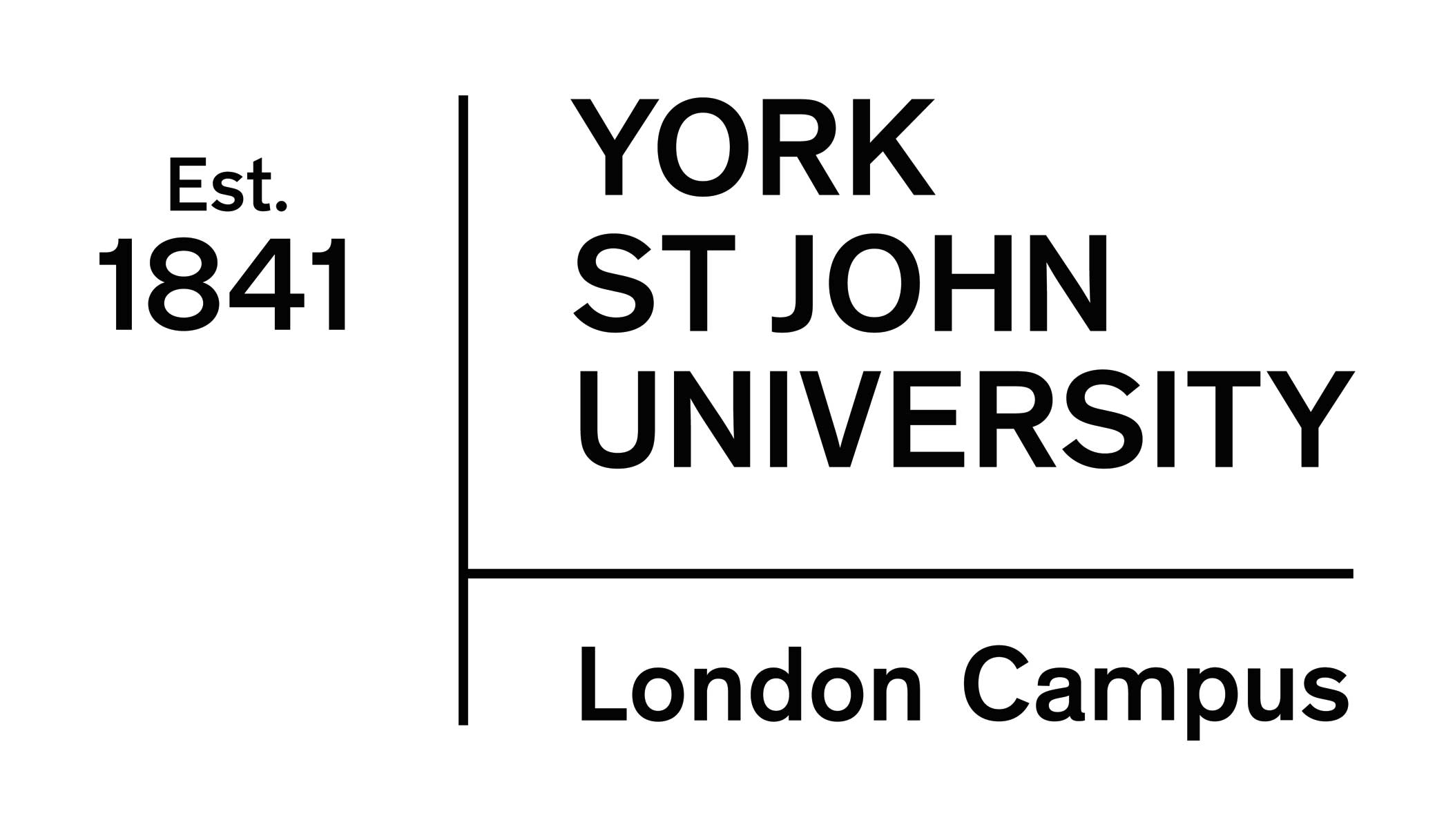 YSJ London Campus logo in black on white background.