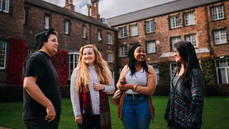 Students in the Quad