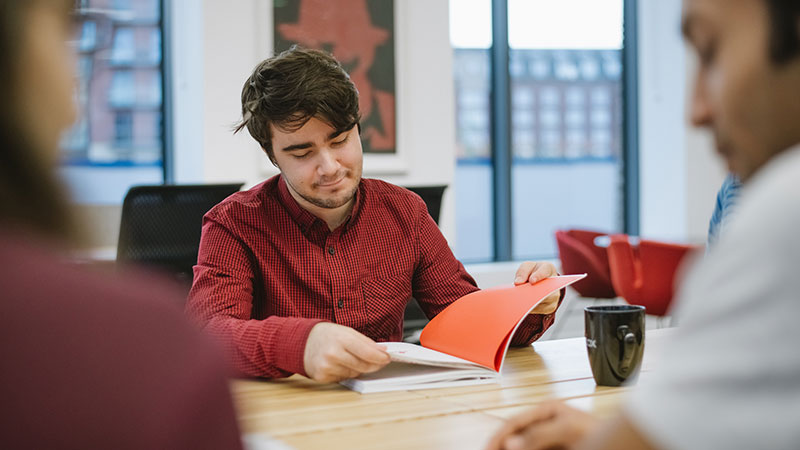 YBS student reading