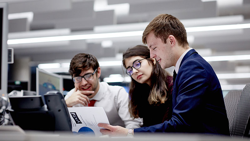 YBS Students at computer